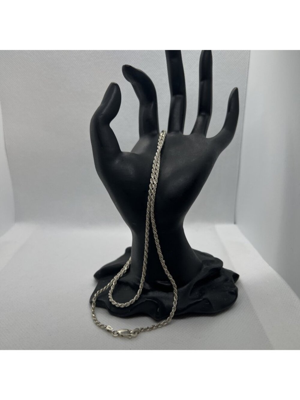 Italy 24” Solid .925 sterling silver rope chain 12 Gr No Condition Issue